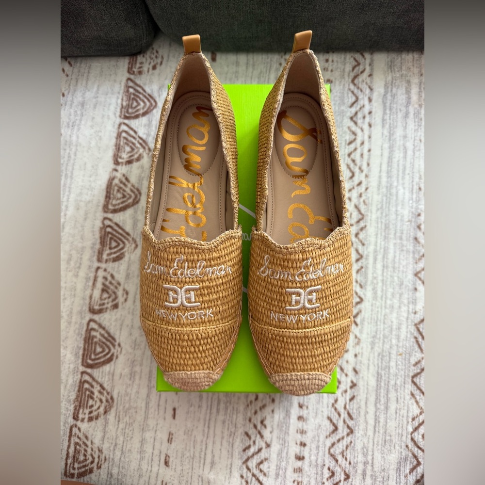 Sam Edelman Brown Espadrille Slip-Ons